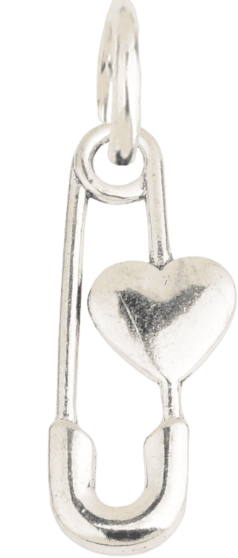 Heart Paperclip Charm 0.1mm
