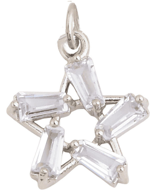 Zircon Star Charm 0.1mm