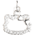 Hollow Out Kitten Charm 0.2mm