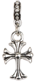 Tibetan Silver Cross Pendant 1.5mm