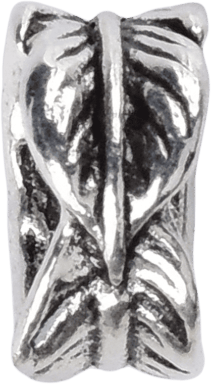 Tibetan Silver Leaf Charm 1.5mm