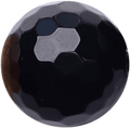 Faceted Black Obsidian Sphere 10mm