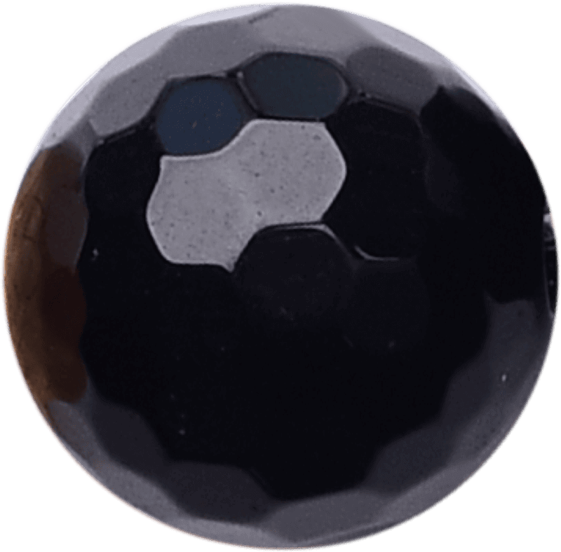 Faceted Black Obsidian Sphere 10mm