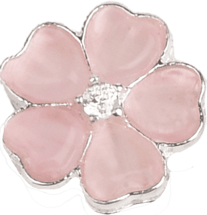 Pink Cherry Blossom Charm 12mm