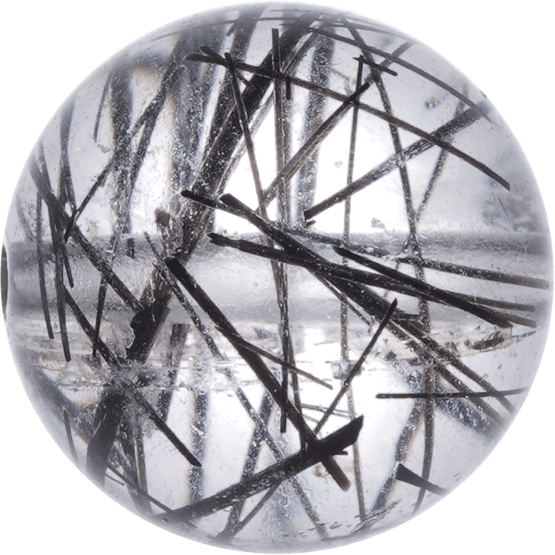 Black Rutilated Quartz 12mm