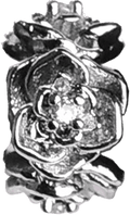 Rose Wreath Charm 4mm