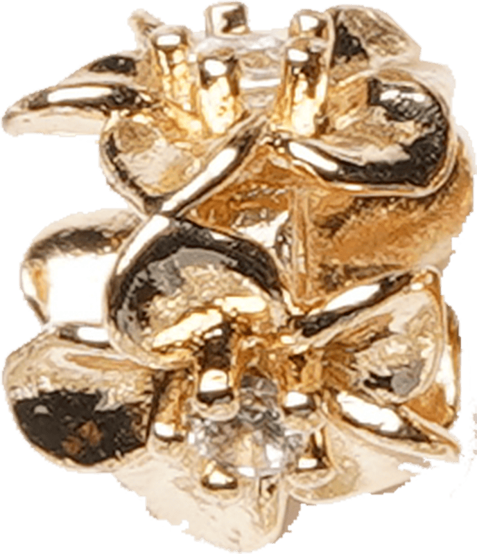 Flower Spiral Charm 5.5mm