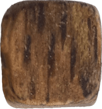 Kynam Agarwood Cube Bead 6.3mm