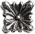 Tibetan Silver Large Flower Cube Charm 8.5mm