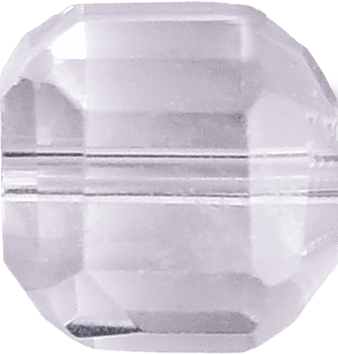 Clear Quartz Faceted Cube 9mm