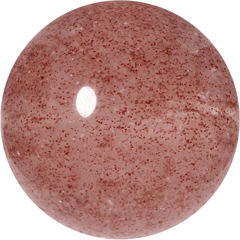 Bean Paste Red Strawberry Quartz 10mm
