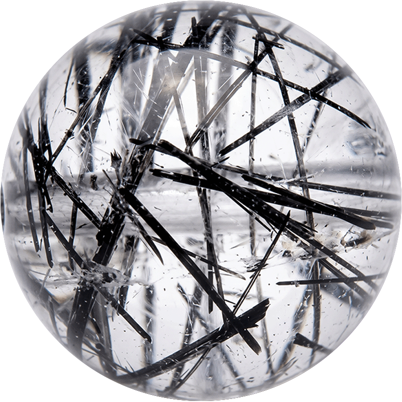Black Rutilated Quartz 12mm