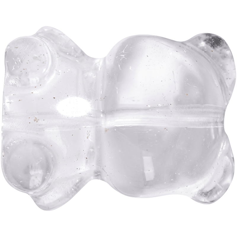 Clear Quartz Bear Charm