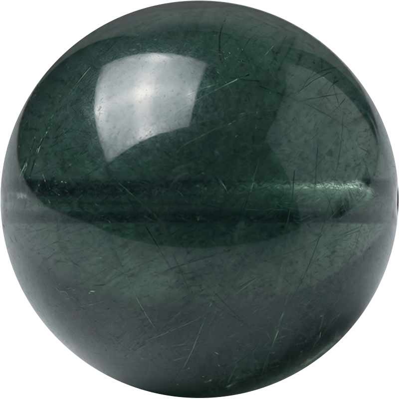 Green Hare's Fur Quartz 10mm