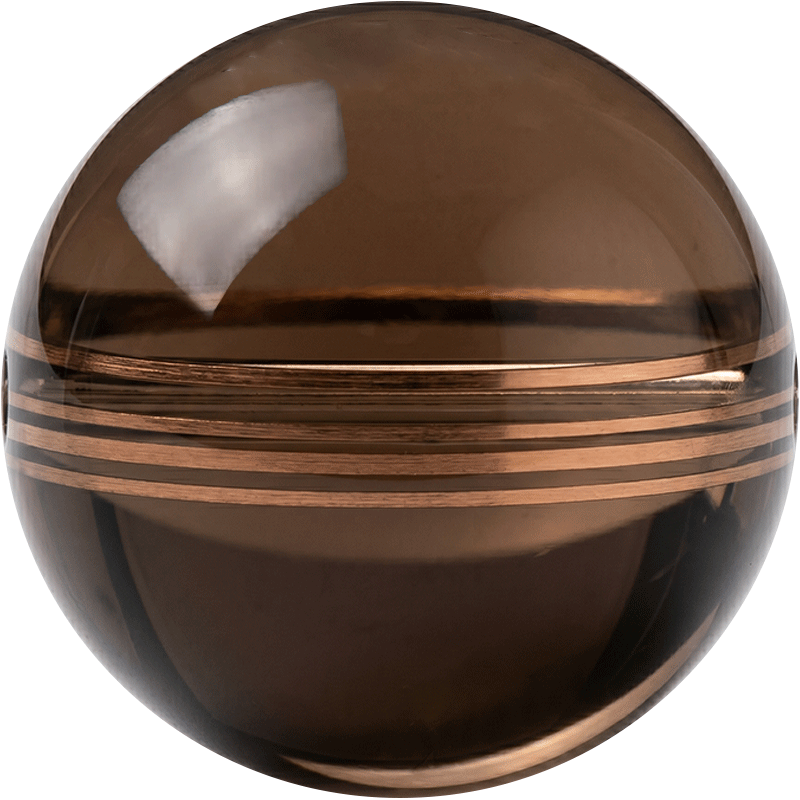High Clarity Smoky Quartz 12mm