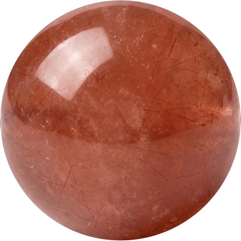 Red Hare's Fur Quartz 10mm