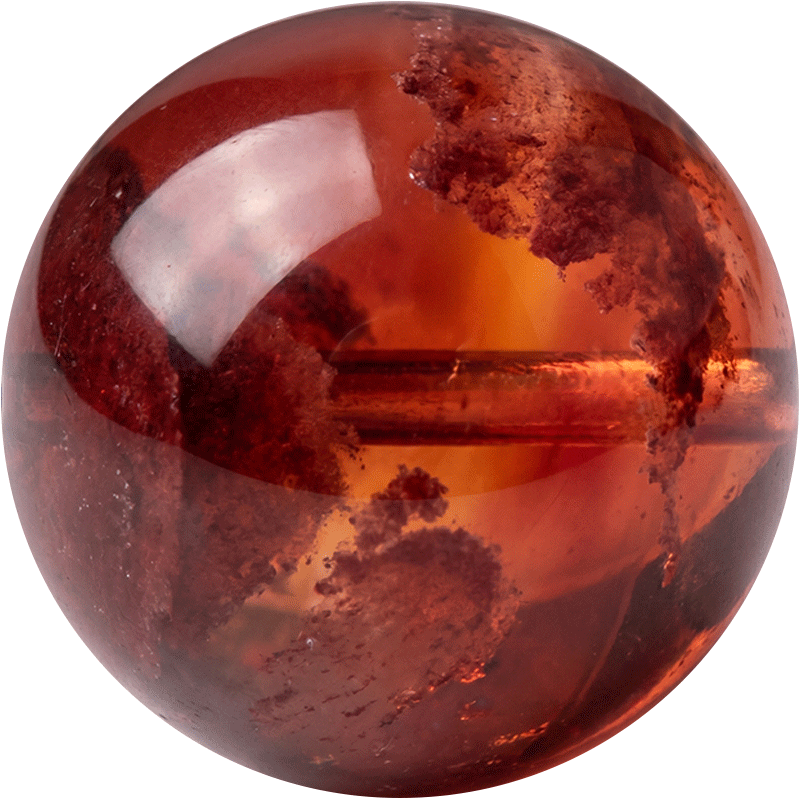 Red Hematoid Quartz 10mm