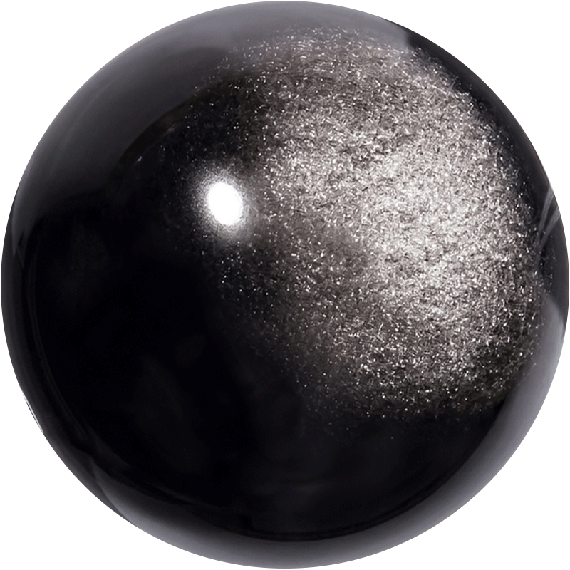 Silver Obsidian 10mm
